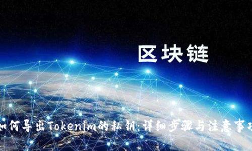 如何导出Tokenim的私钥：详细步骤与注意事项